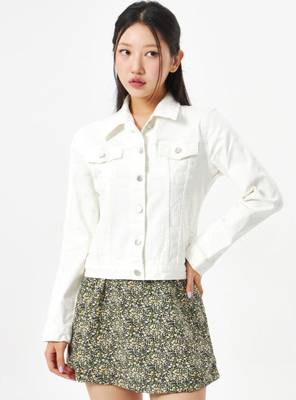 Button Cotton Jacket CA314