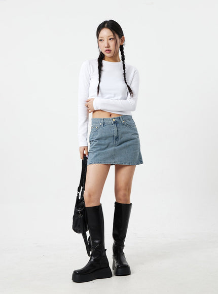 Denim Mini Skirt CM327