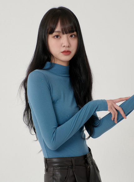 Basic Long Sleeve Turtleneck OD16