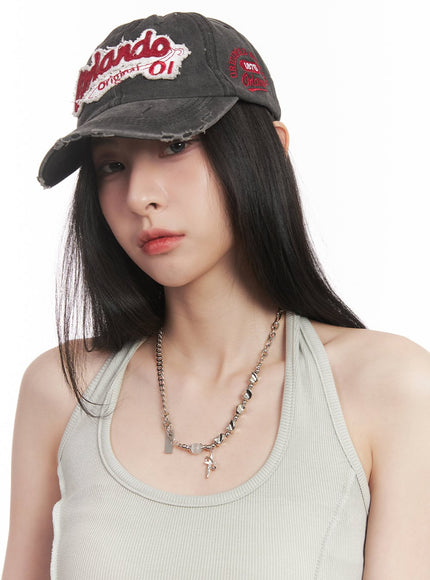 Silver Charm Chain Necklace CM518