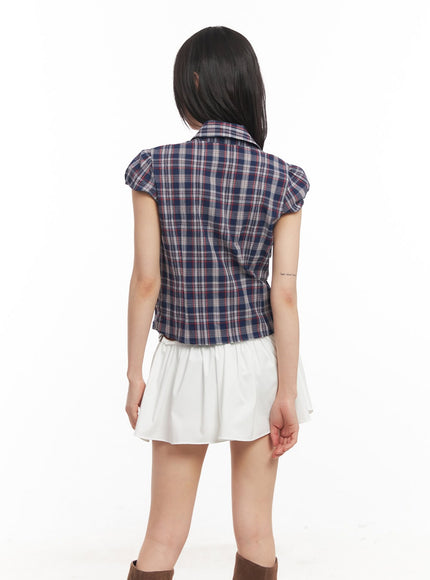 plaid-puff-sleeve-cropped-shirt-ca523