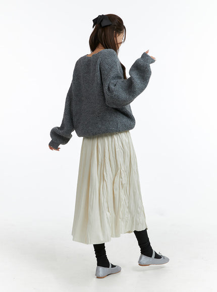 oversized-v-neck-solid-long-sleeve-sweater-oj411