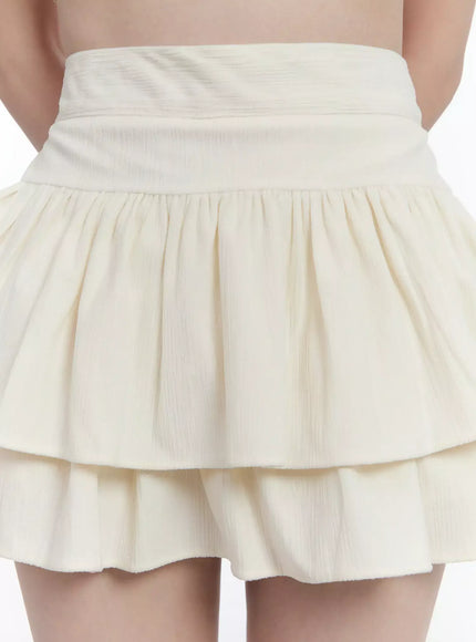 Layered Ruffle Skirt Pants ID526