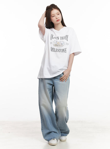 Nicky Washed Wide-Leg Jeans CM511