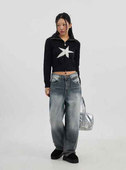 Baggy Low-Rise Jeans Unisex CJ326