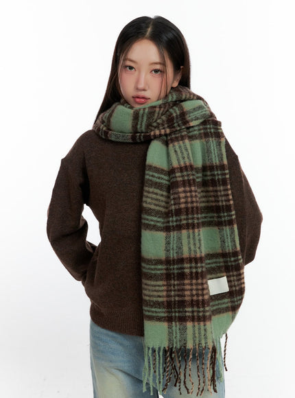 polyester-checkered-wrap-scarf-cn411