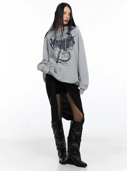 Oversized Graphic Hoodie CO516