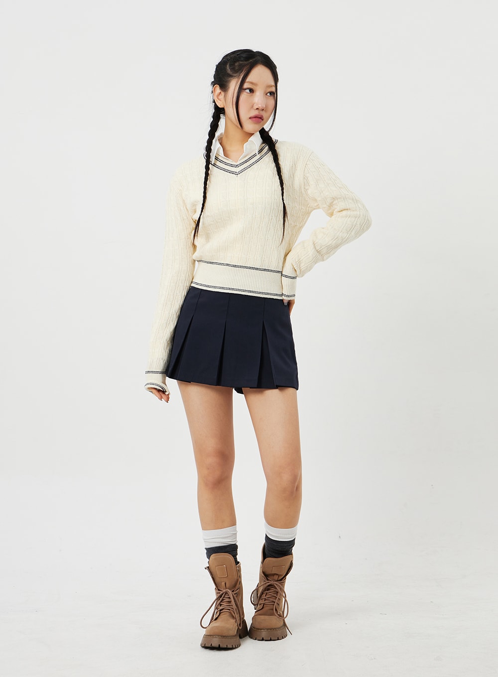 Cable Knit Sweater CM302