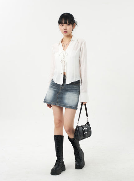 Double Ribbon Blouse CA327
