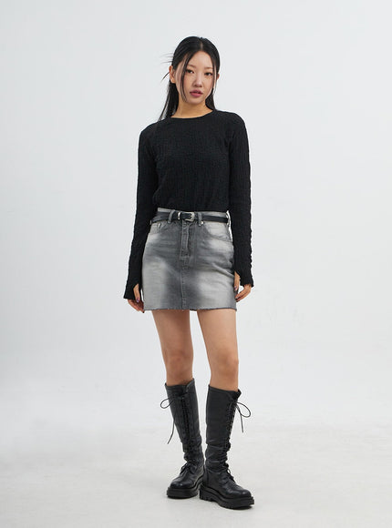 Crewneck Long Sleeve Top CJ318