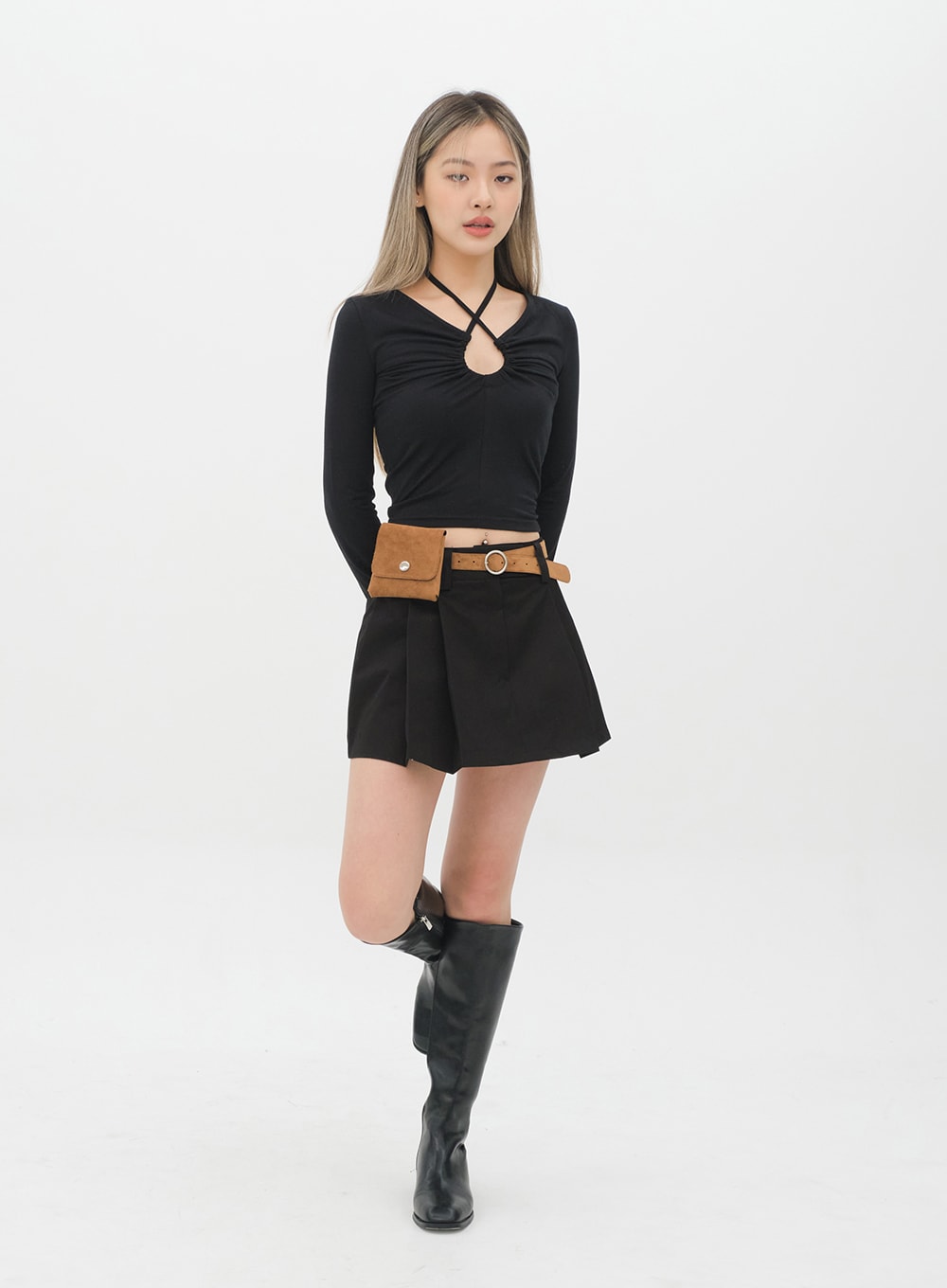 Halter neck Cropped Top C2001