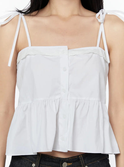 lace-trim-ruffle-blouse-iy526