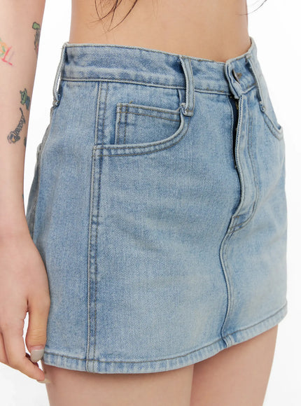 high-waist-denim-mini-skirt-cl525