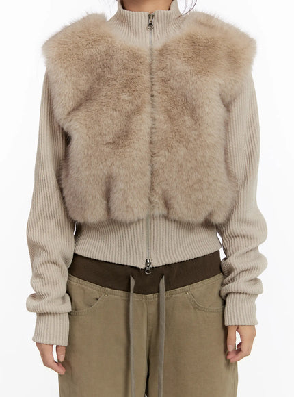 textured-knit-faux-fur-jacket-cn527