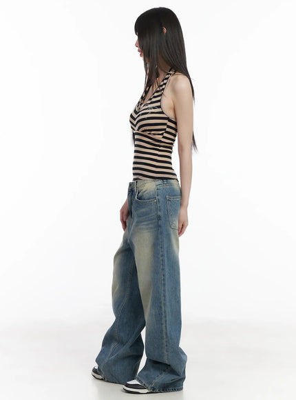 bow-embellished-stripe-padded-halter-top-cm524