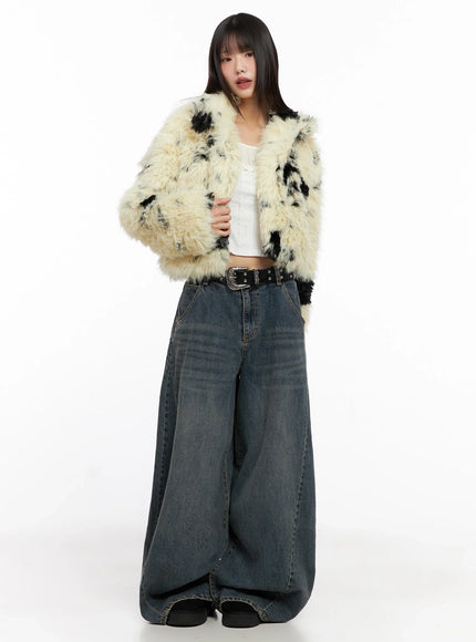 Light Merle Faux Fur Jacket IN503