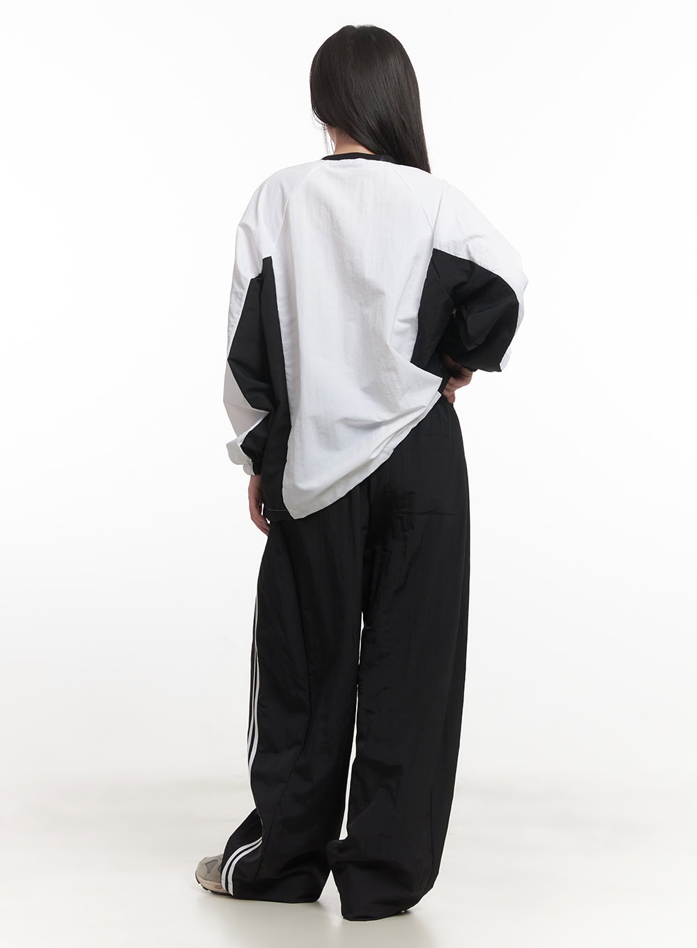 Wide Leg Stripe Track Pants CF524