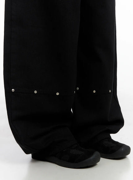 Studded Wide-Leg Balloon Pants CS524