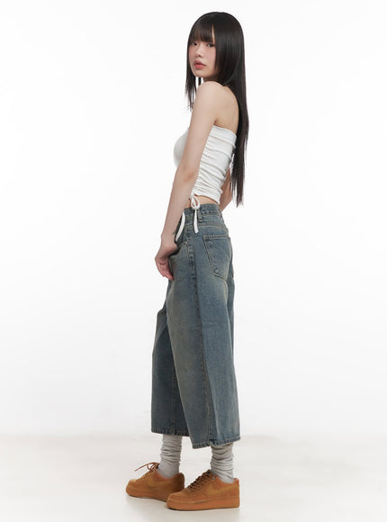 Washed Oversized Baggy Jorts CM520