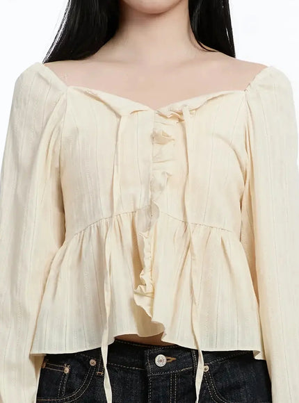 Romantic Frill Lace Blouse IM513