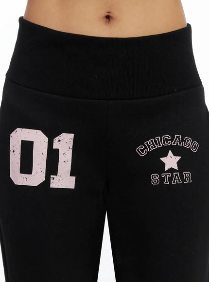 Graphic Bootcut Pants IN528