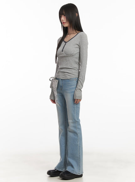 Jeanne Slim-Fit Bootcut Jeans CF519