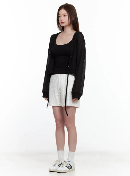 mesh-button-up-hoodie-cardigan