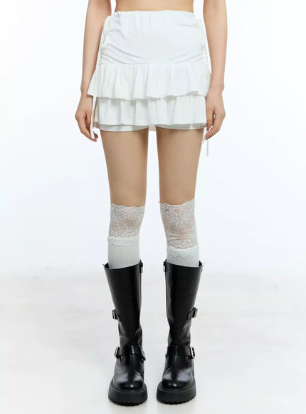 ruffle-shirred-ribbon-mini-skirt-iu524
