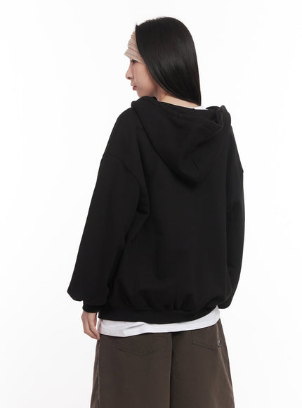 Basic Oversized Zip-Up Hoodie CM517