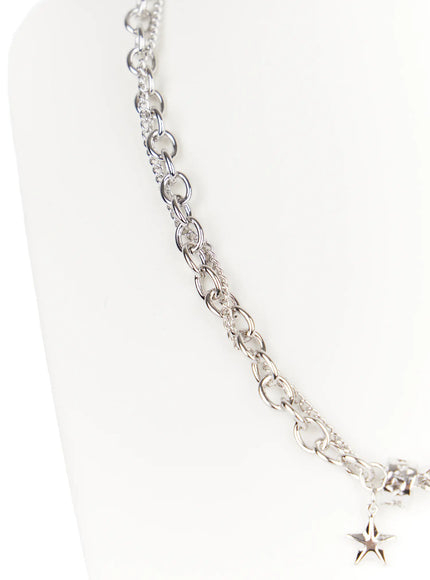 Metallic Star Chain Necklace CD522