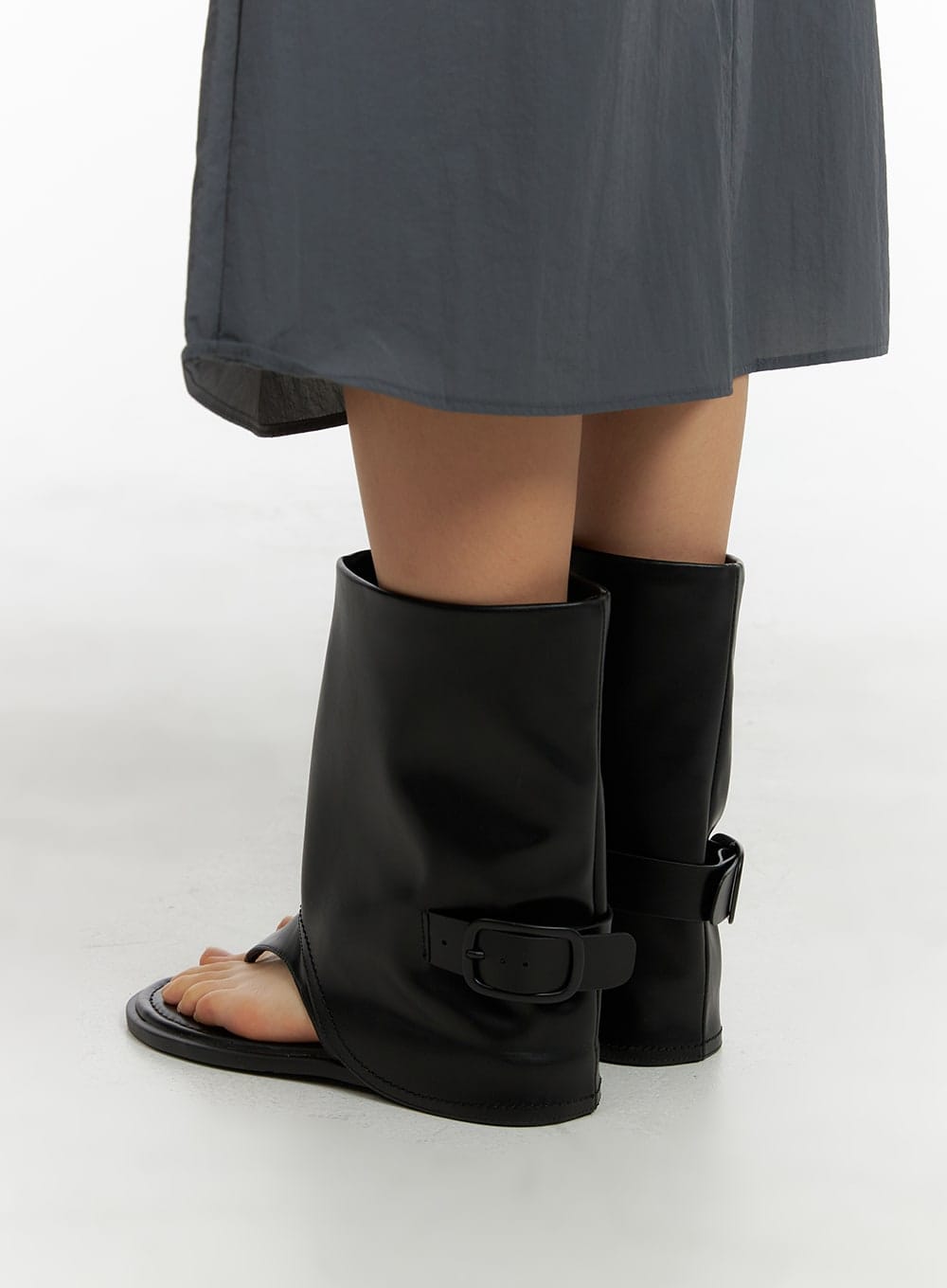 faux-leather-sandal-boots-cm422