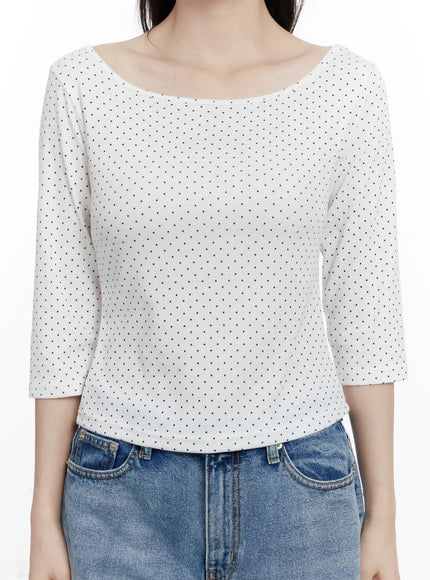 polka-dot-boat-neck-top-f502