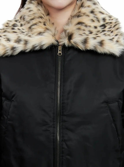 leopard-print-fur-collar-bomber-jacket-in525