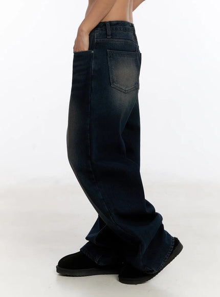 Auro Fleece-lined Wide Leg Jeans CN527