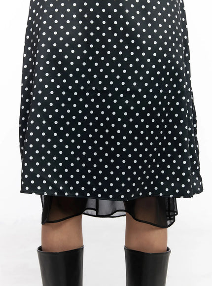 layered-polka-dot-satin-midi-skirt-cm520