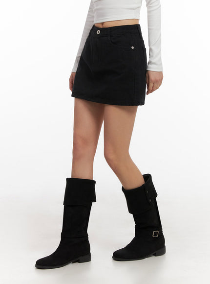 Warm Basic Mini Skirt ID431