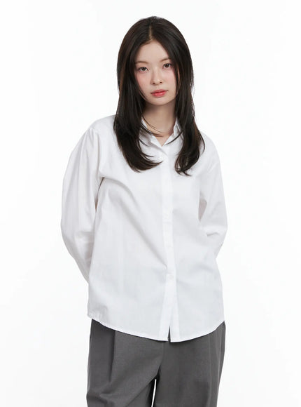 Classic Long Sleeve Button-Up Shirt CN519