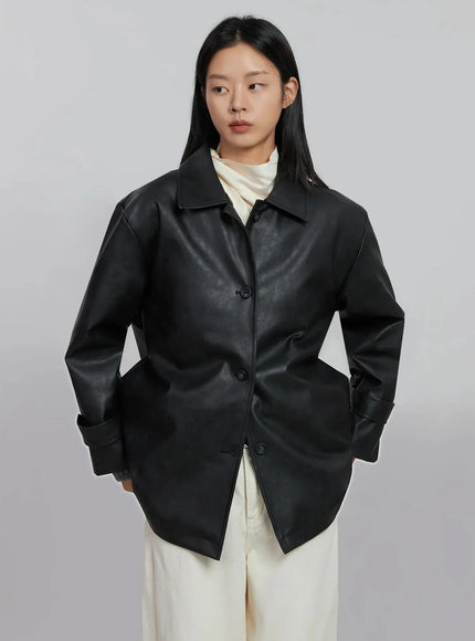 matte-faux-leather-half-jacket-id504