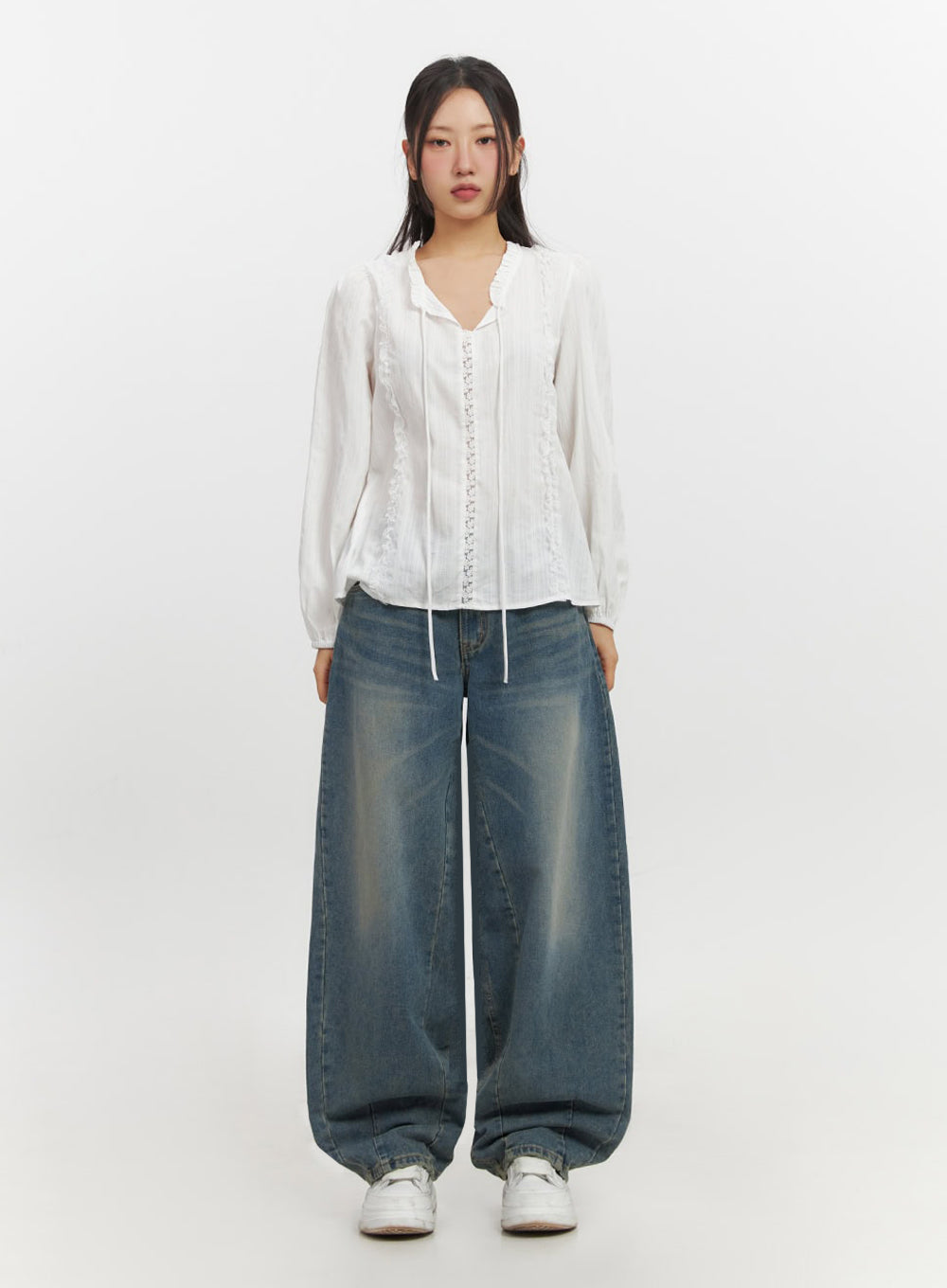 Irene Washed Baggy Jeans IF510