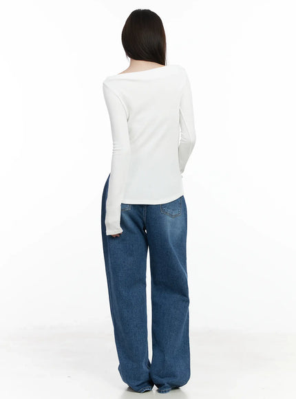 boat-neck-slit-side-long-sleeve-top-if524