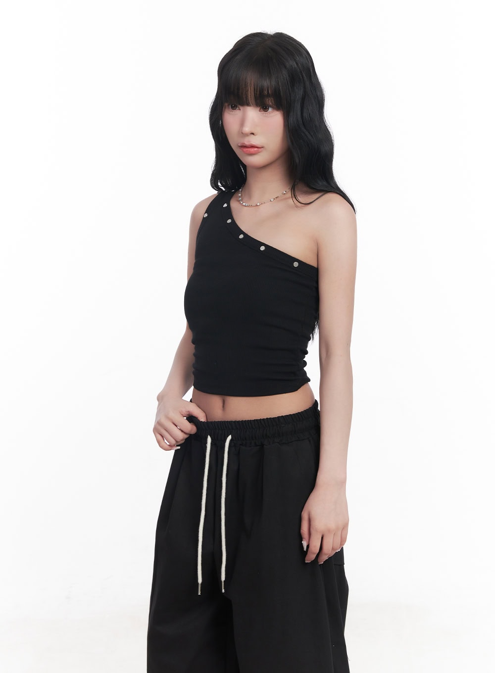 studded-one-shoulder-crop-tank-top-cy527