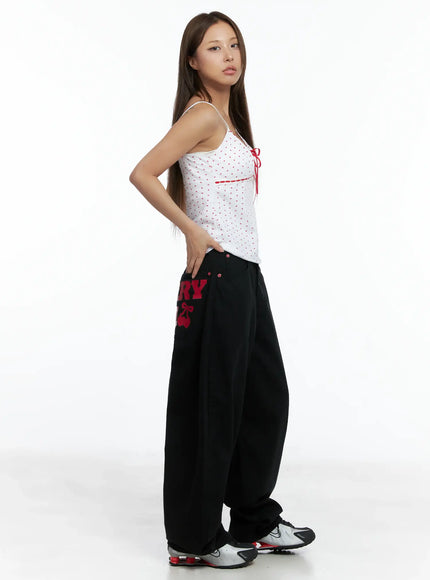 polka-dot-ribbon-sleeveless-top-cs505