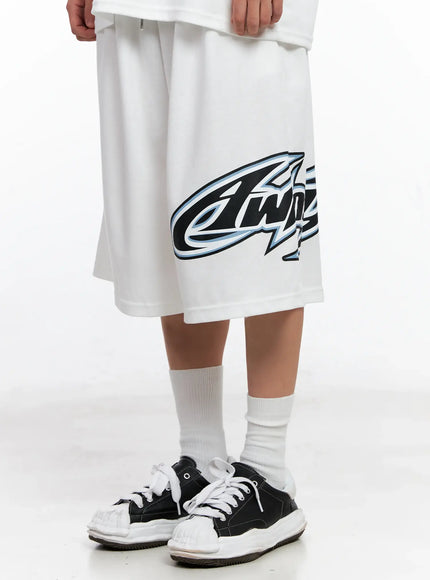 Men's Graphic Logo Athletic Shorts IG508