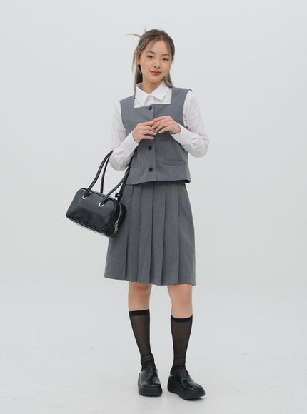 Pleated Midi Skirt CG08