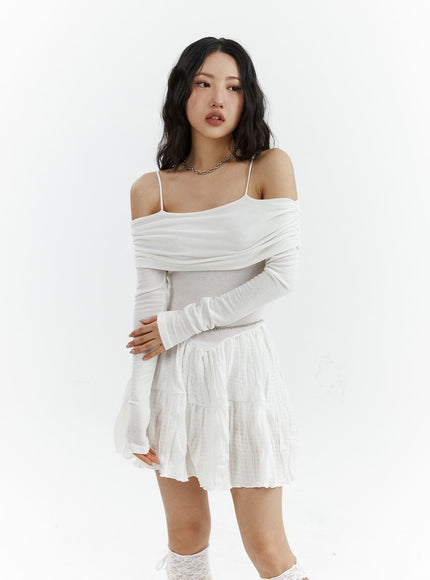 off-shoulder-frill-mini-dress-cj424