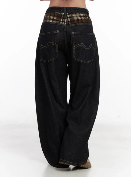 samara-plaid-accent-wide-leg-jeans-cd501