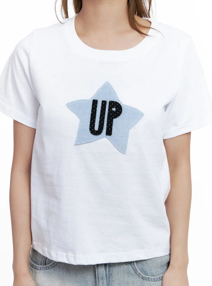 star-patch-semi-crop-tee-cl511