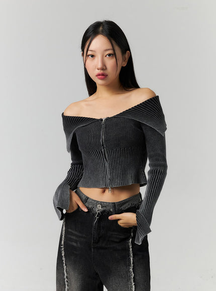 ribbed-off-shoulder-zip-up-sweater-cs326