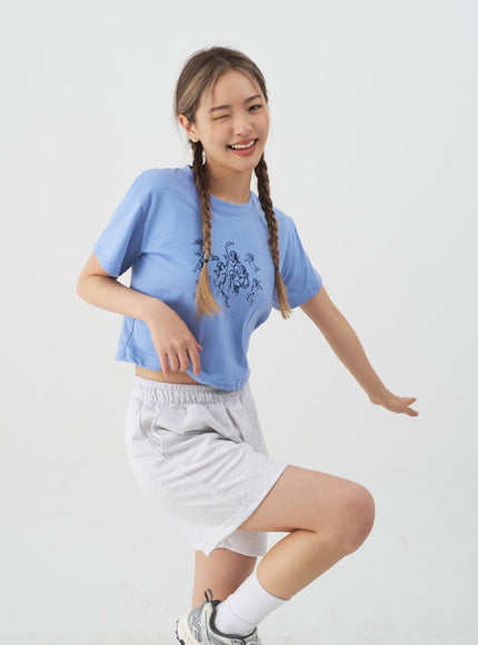 High-Waisted Sweat Shorts CJ13