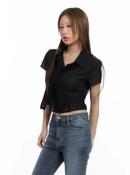 chic-tie-crop-blouse-cl510
